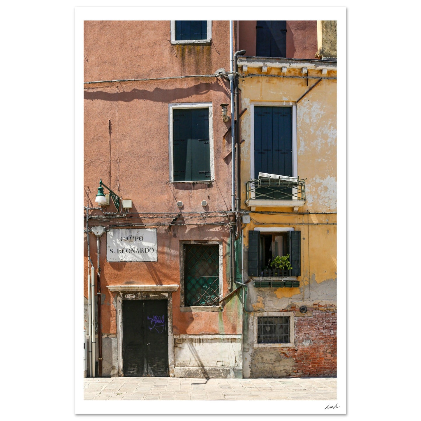 Street of Venice 6 - Aluminum Print