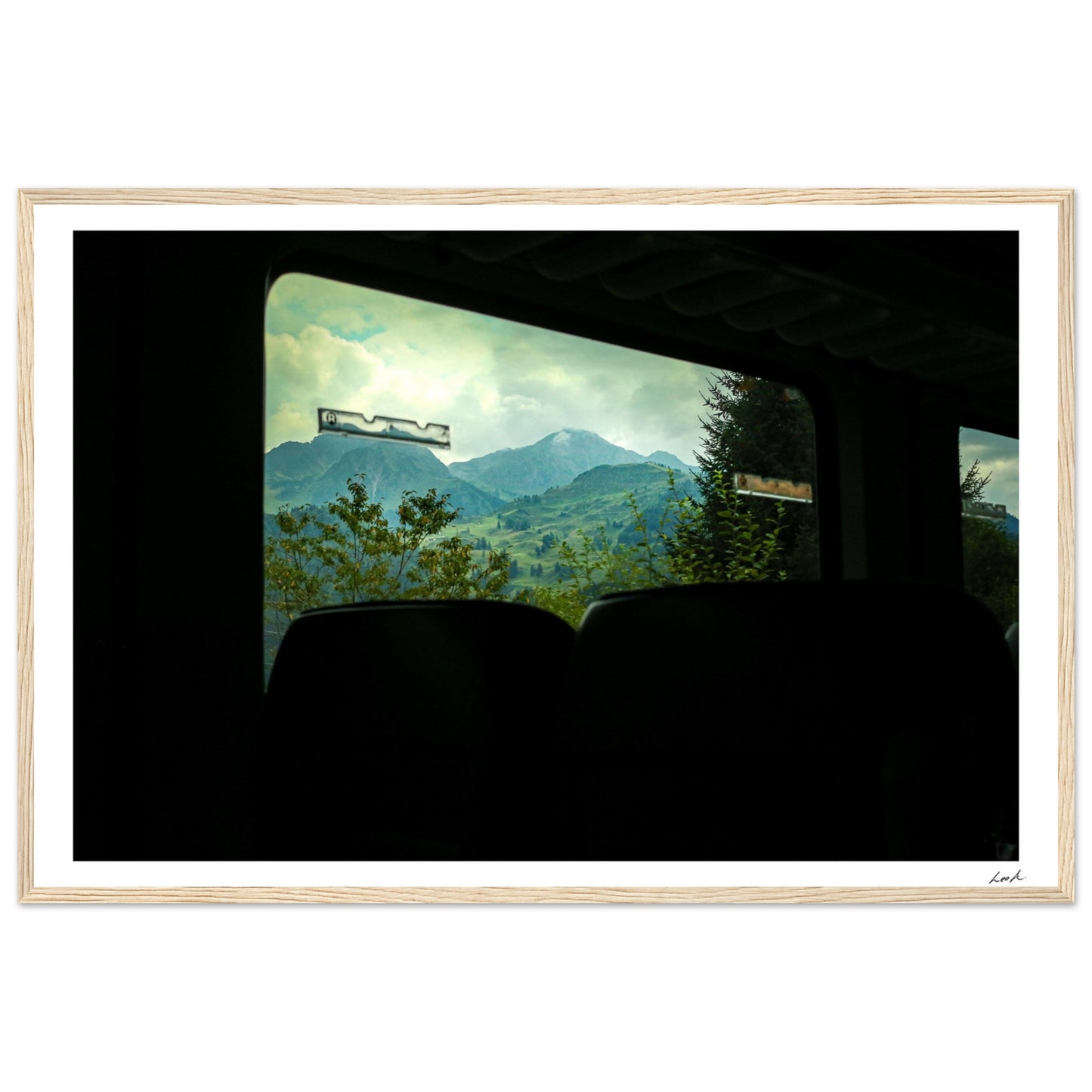 Austria Train View - Premium Matte Paper Wooden Framed Poster