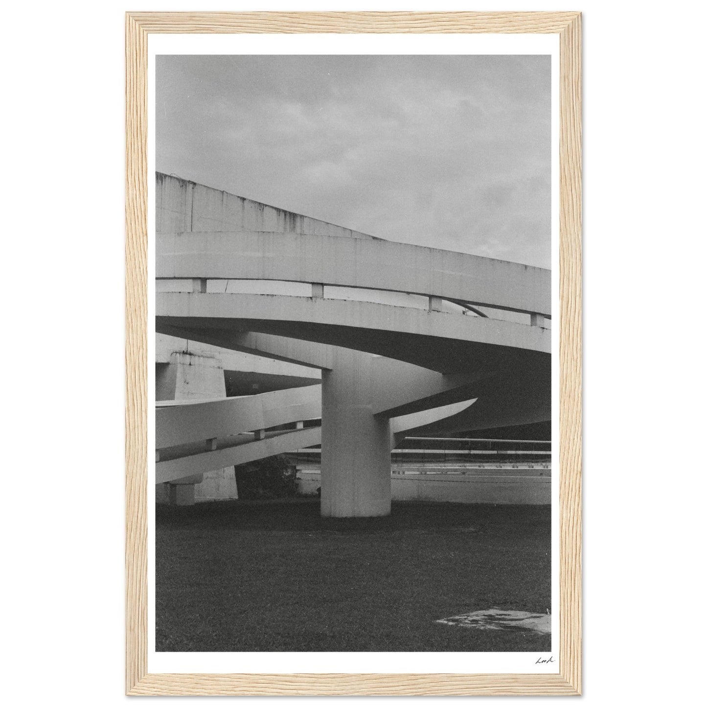 MONb_w - Premium Matte Paper Wooden Framed Poster