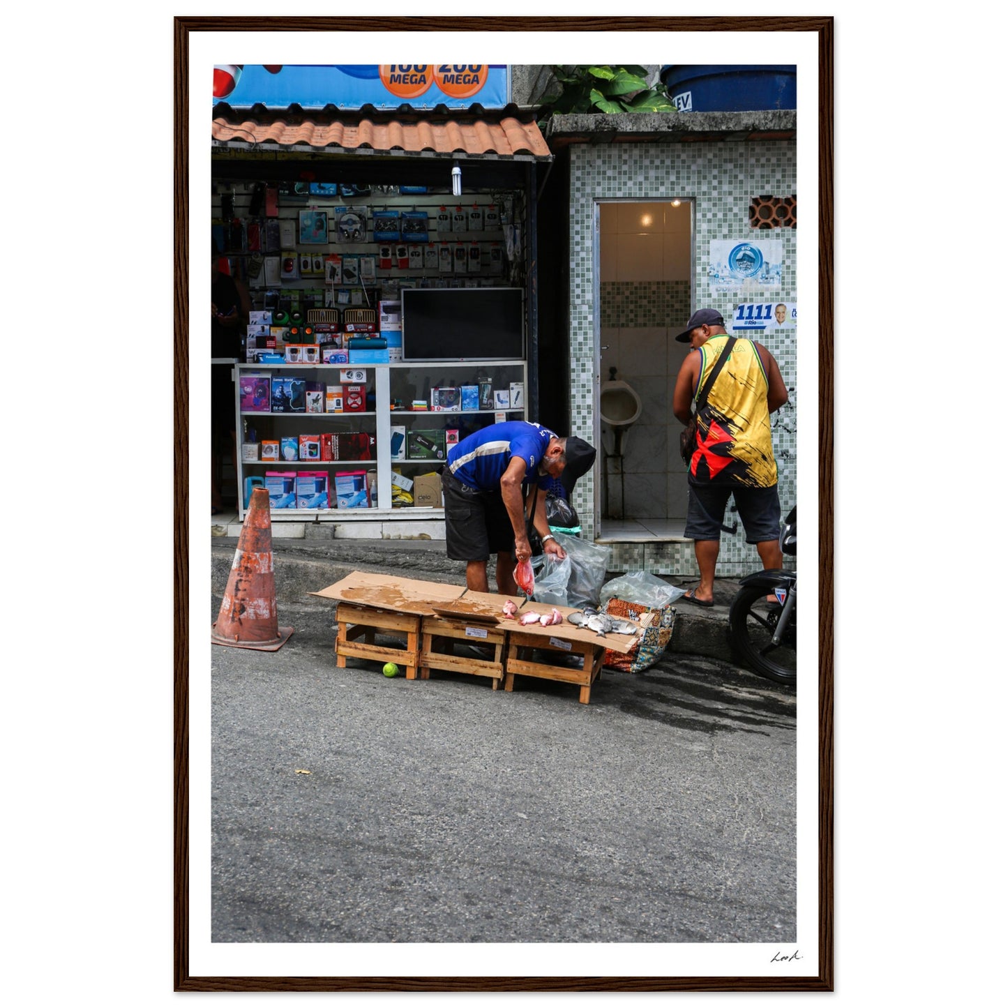 Street of RJ 2 - Premium Matte Paper Wooden Framed Poster