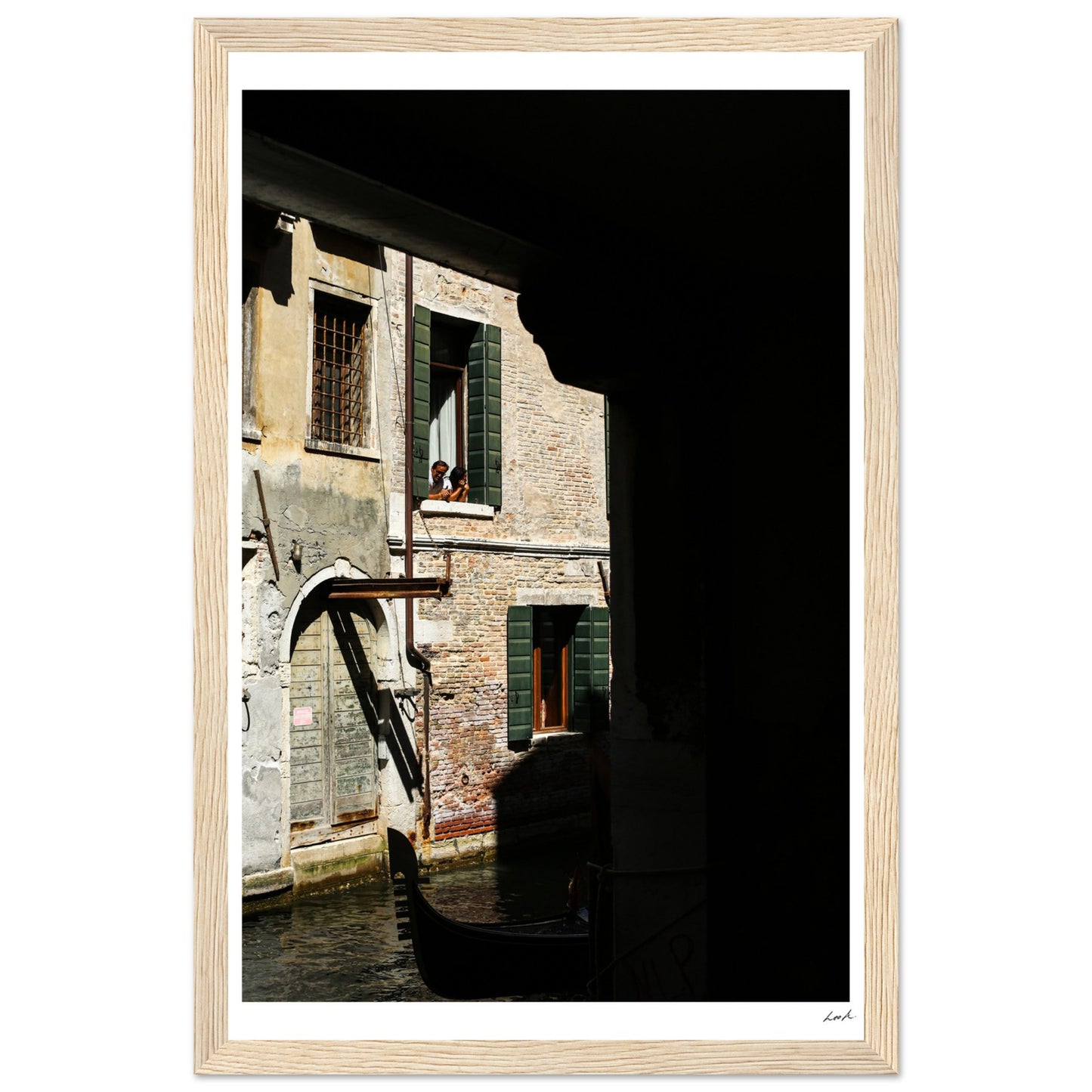 Street of Venice 2 - Premium Matte Paper Wooden Framed Poster
