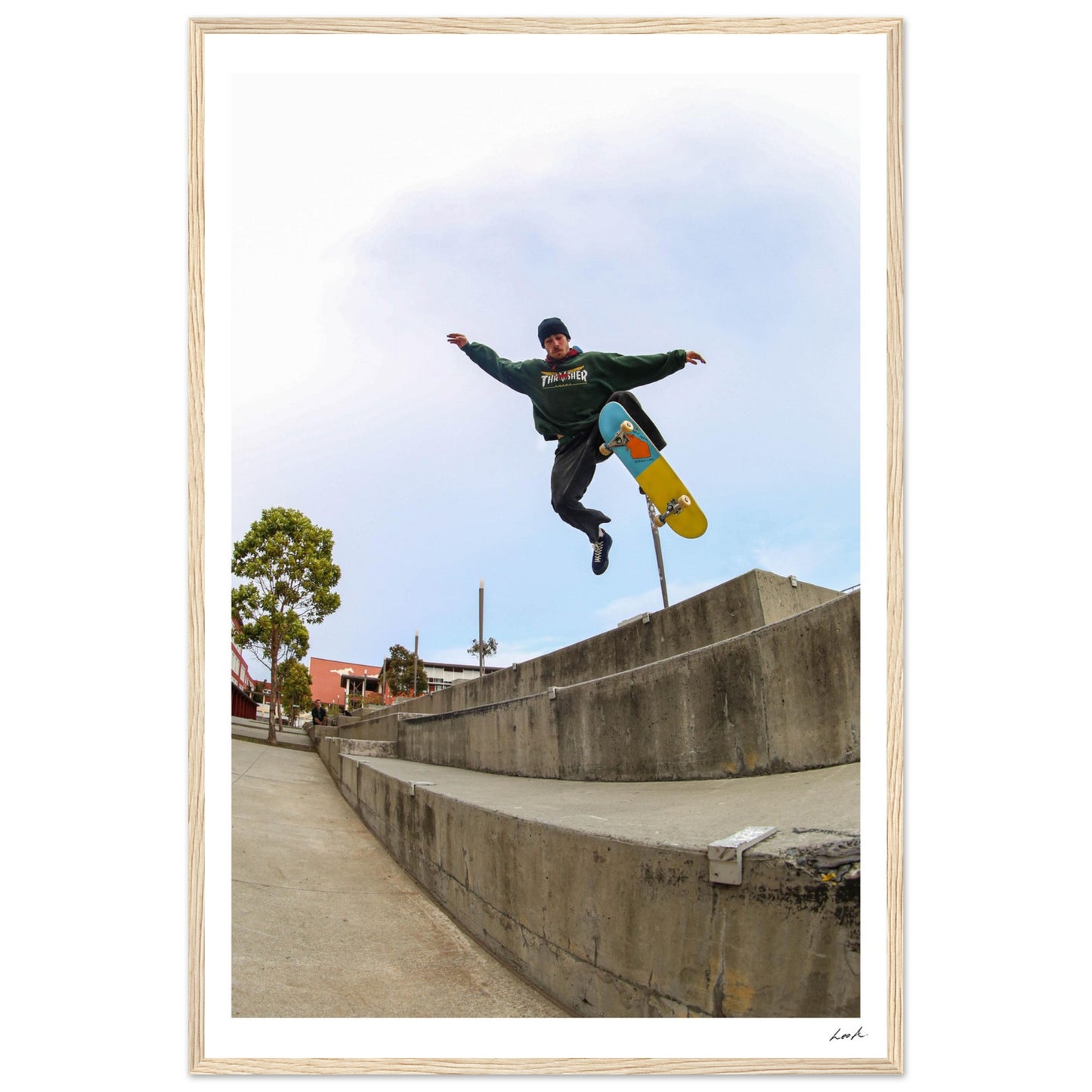 Brody Petulla No Comply Abraham Lincoln High School - Premium Matte Paper Wooden Framed Poster