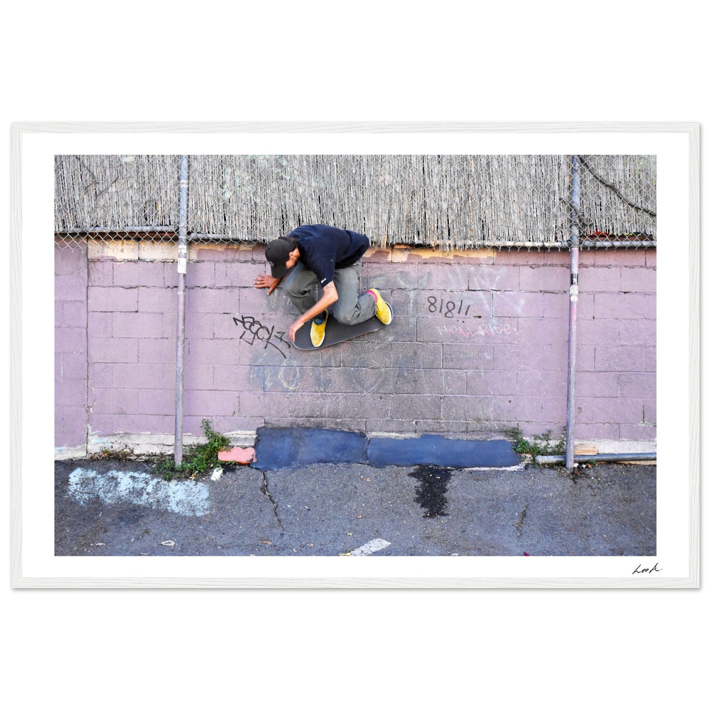 Lou Wallride - Premium Matte Paper Wooden Framed Poster