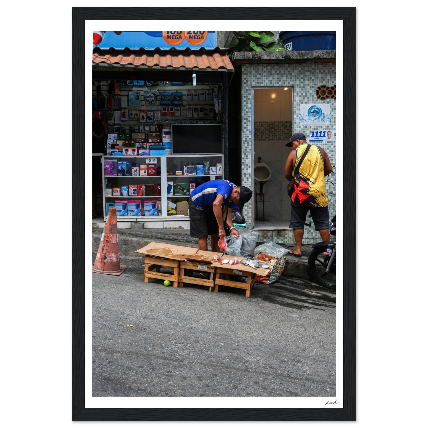 Street of RJ 2 - Premium Matte Paper Wooden Framed Poster
