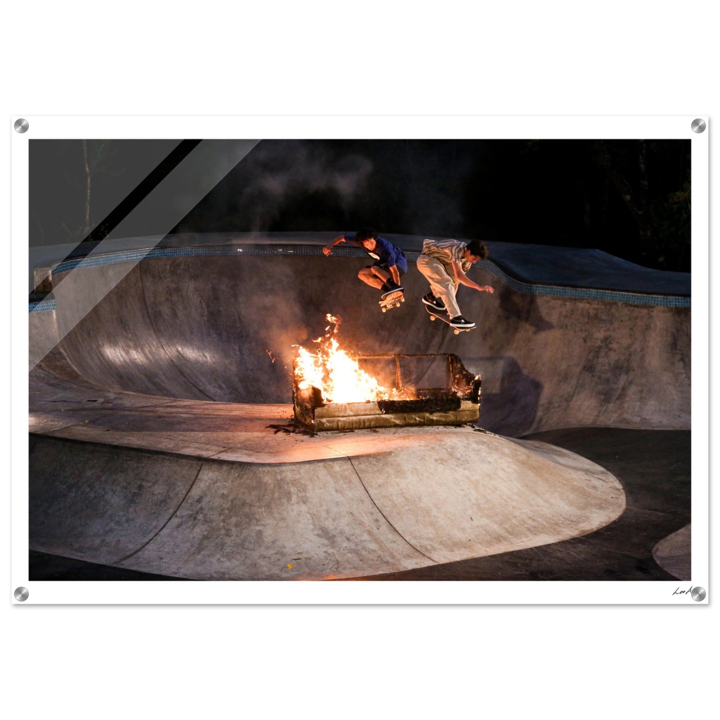 Sofa Fire - Acrylic Print