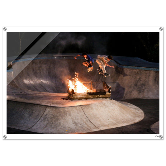 Sofa Fire - Acrylic Print
