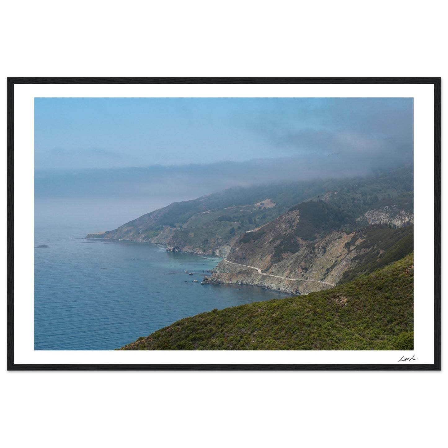 Big Sur Landscape - Premium Matte Paper Wooden Framed Poster