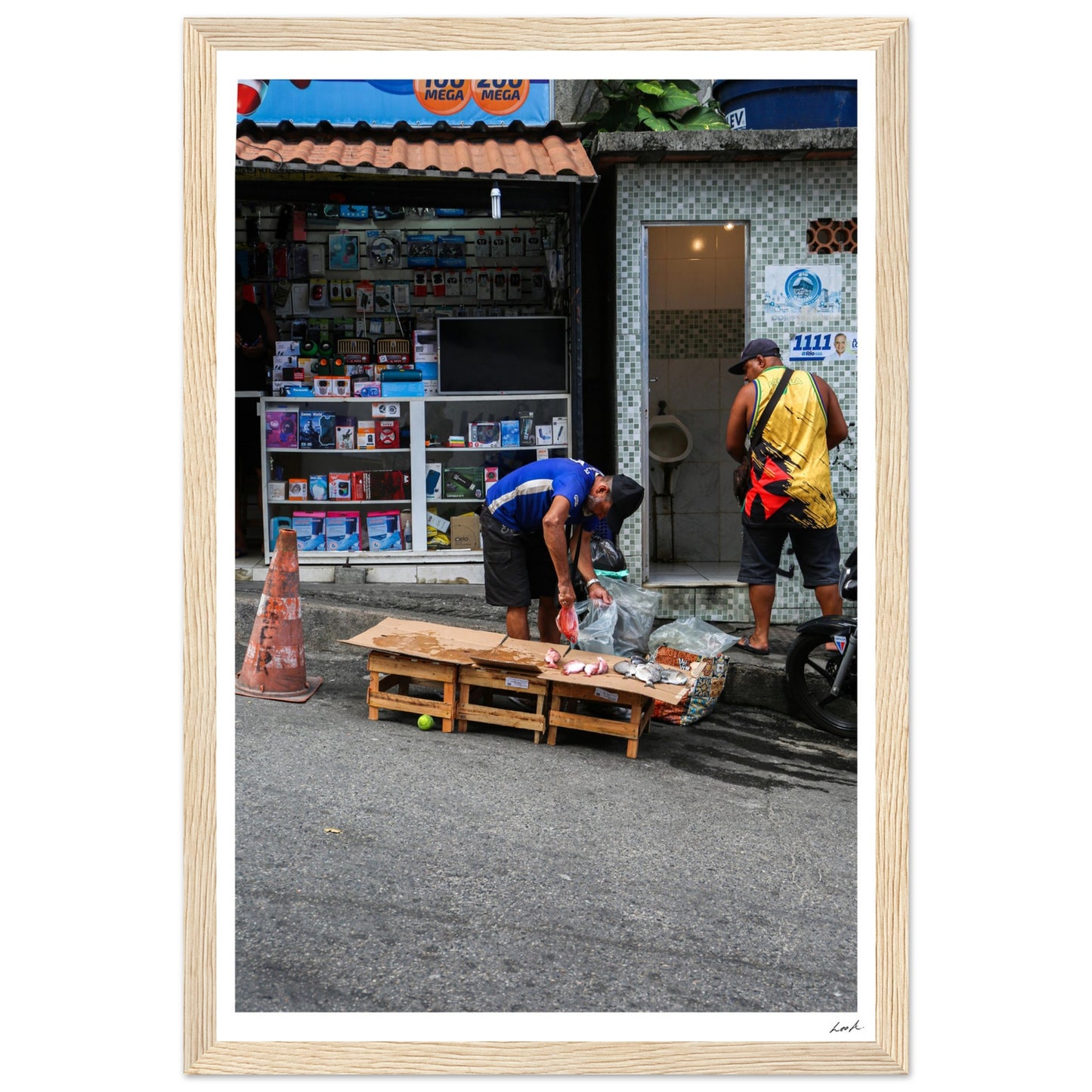Street of RJ 2 - Premium Matte Paper Wooden Framed Poster