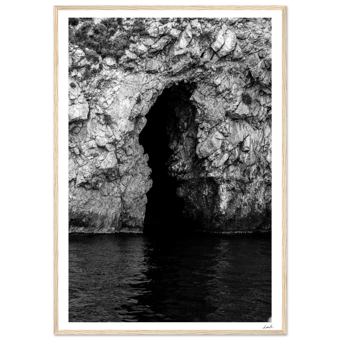 Taormina Cave - Premium Matte Paper Wooden Framed Poster