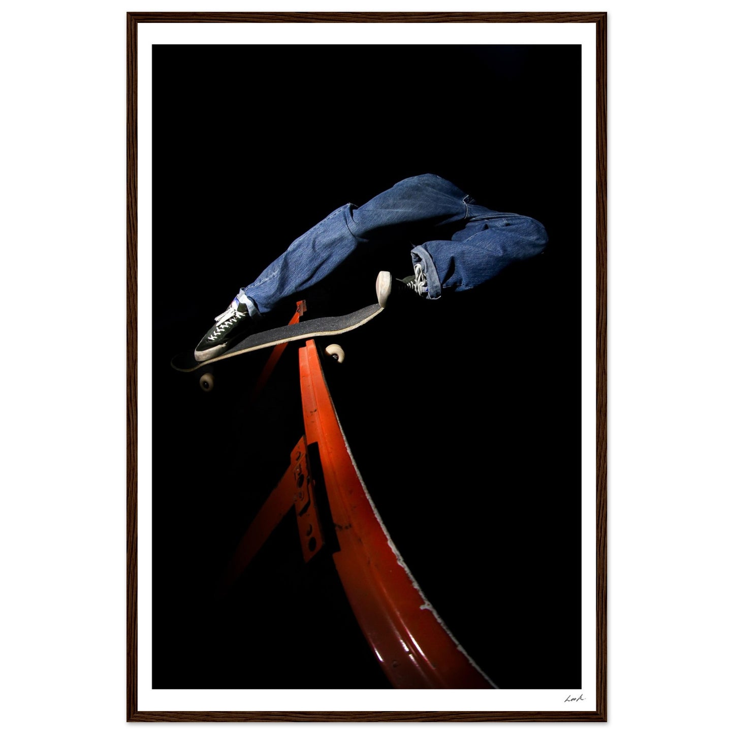 Lou Rock and Roll - Premium Matte Paper Wooden Framed Poster