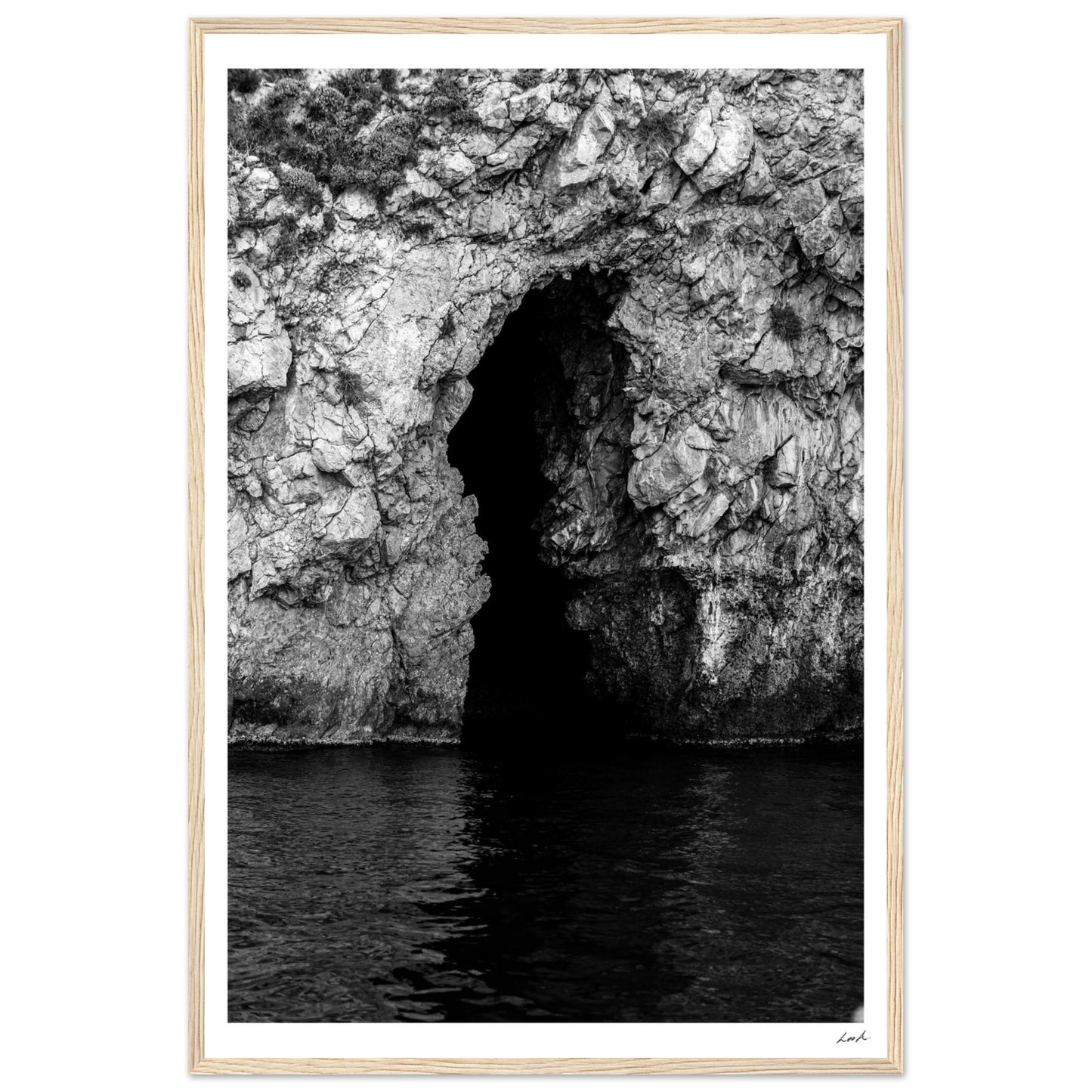 Taormina Cave - Premium Matte Paper Wooden Framed Poster