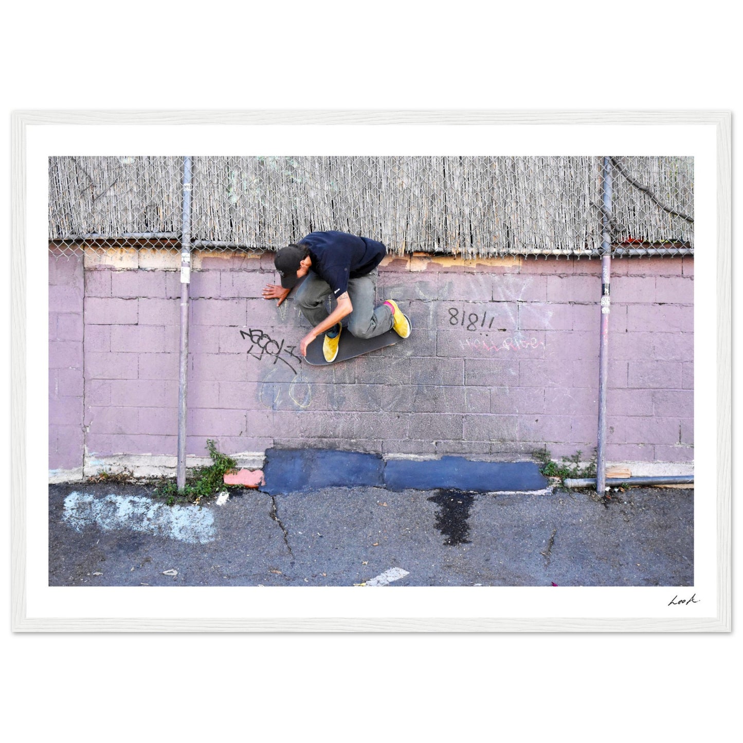 Lou Wallride - Premium Matte Paper Wooden Framed Poster