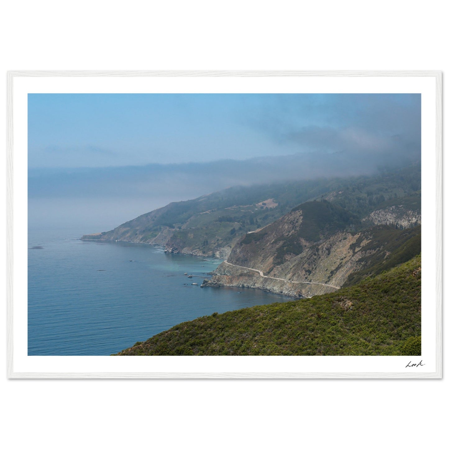 Big Sur Landscape - Premium Matte Paper Wooden Framed Poster