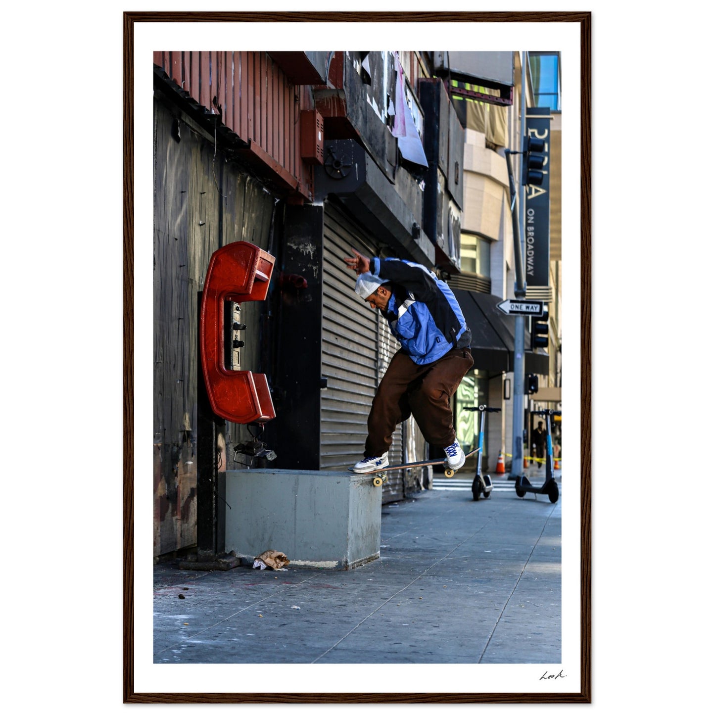 SS FS Nose Slide - Premium Matte Paper Wooden Framed Poster