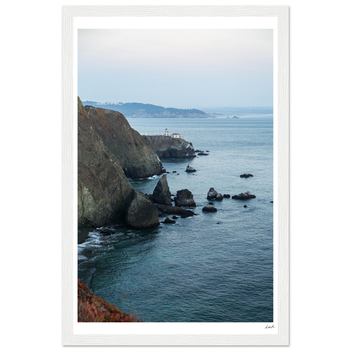 Point Bonita Lighthouse - Premium Matte Paper Wooden Framed Poster