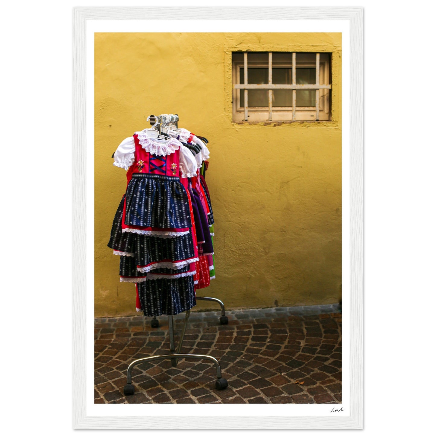 Street of Villa CH 2 - Premium Matte Paper Wooden Framed Poster