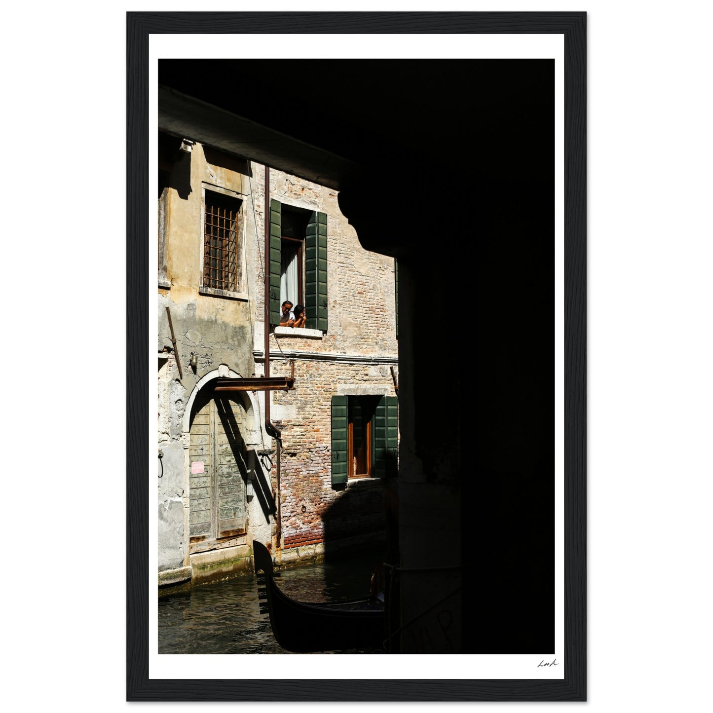 Street of Venice 2 - Premium Matte Paper Wooden Framed Poster