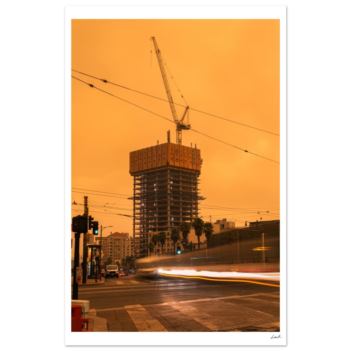 Red Sky SF - Classic Matte Paper Poster