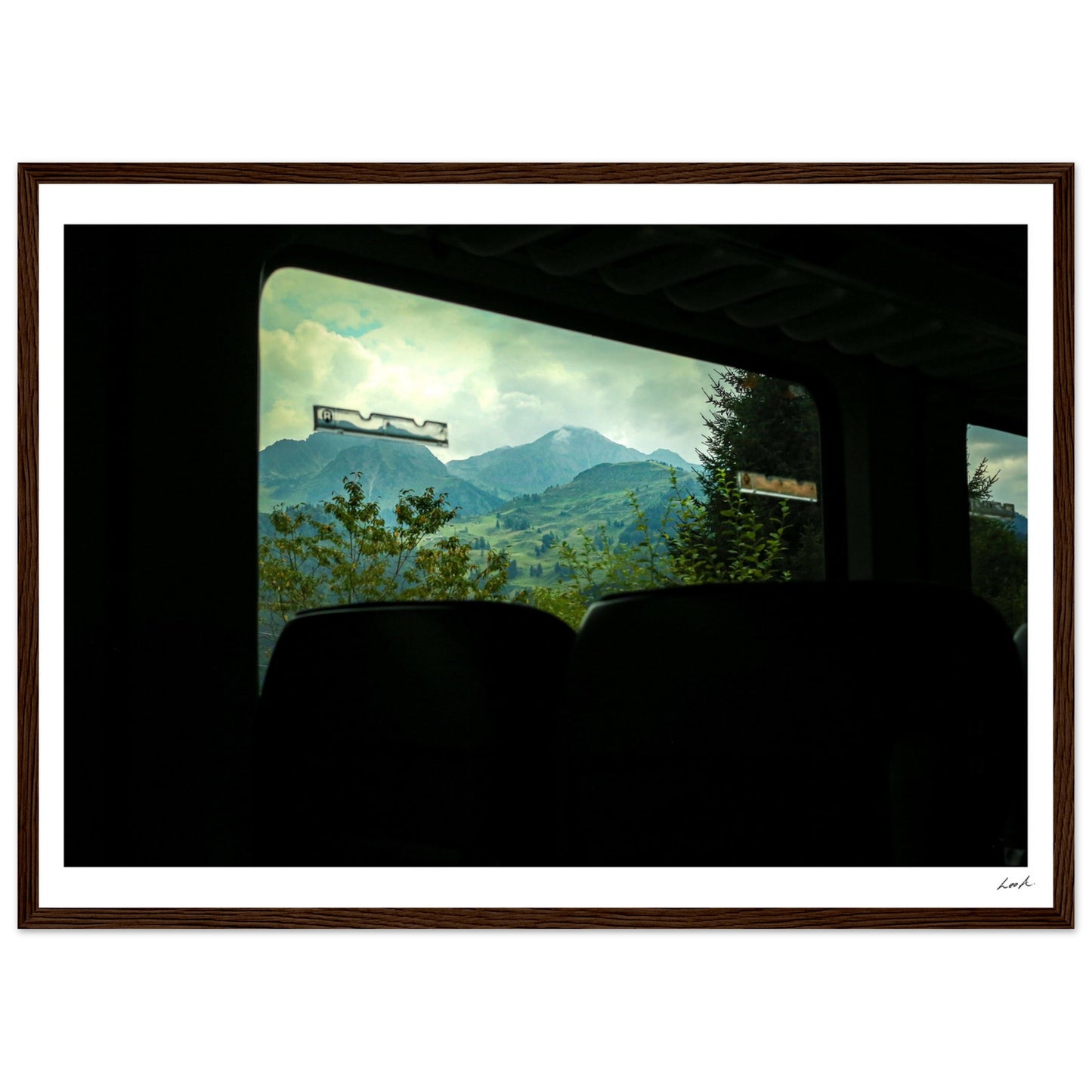 Austria Train View - Premium Matte Paper Wooden Framed Poster