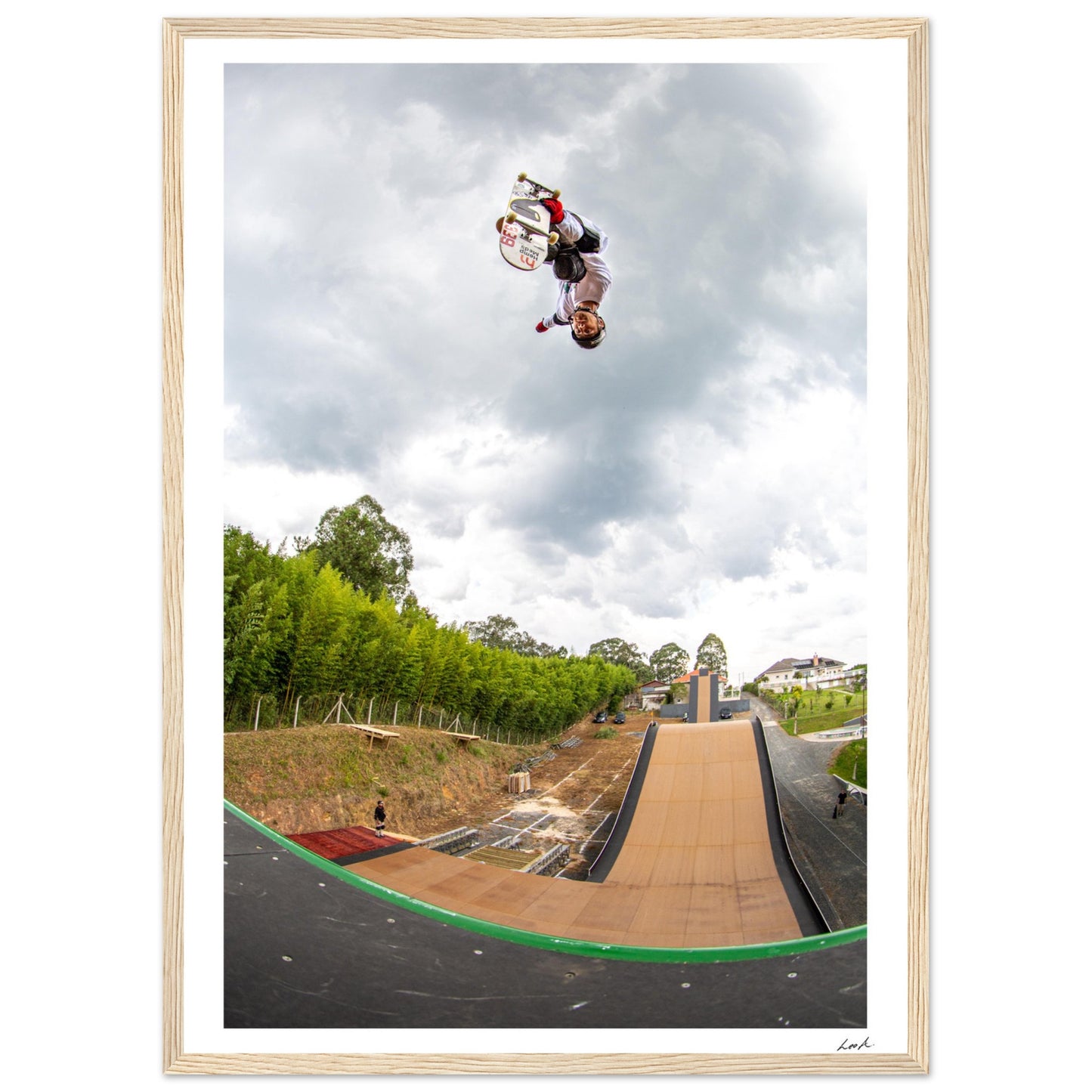 Curitiba Brazil - Premium Matte Paper Wooden Framed Poster