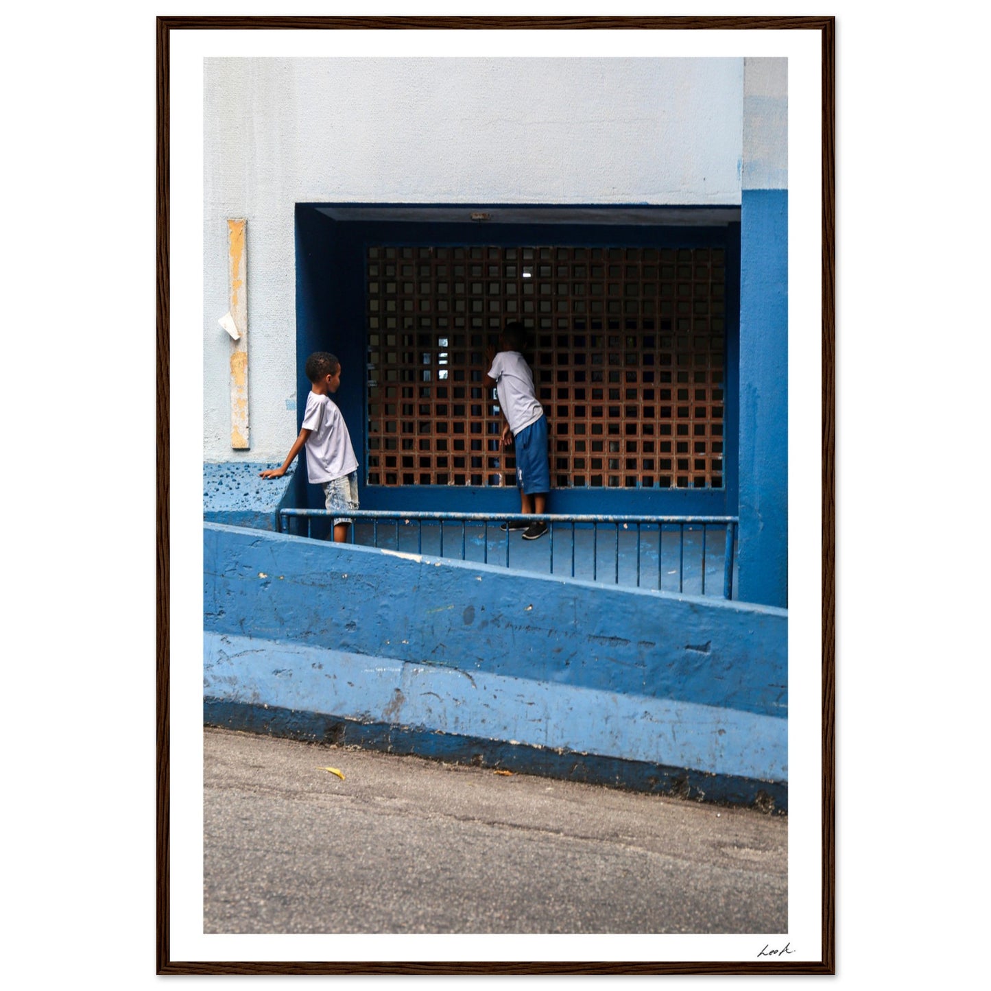 Street of RJ - Premium Matte Paper Wooden Framed Poster