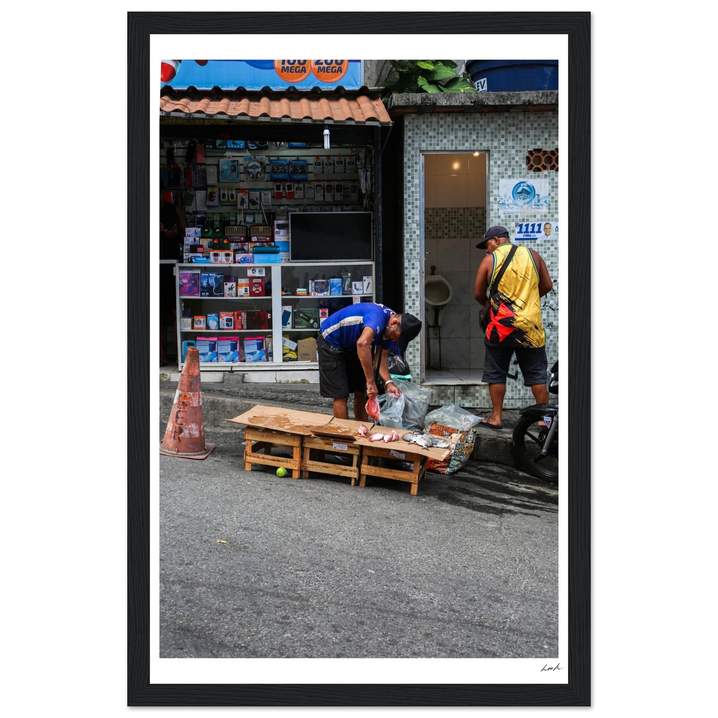 Street of RJ 2 - Premium Matte Paper Wooden Framed Poster