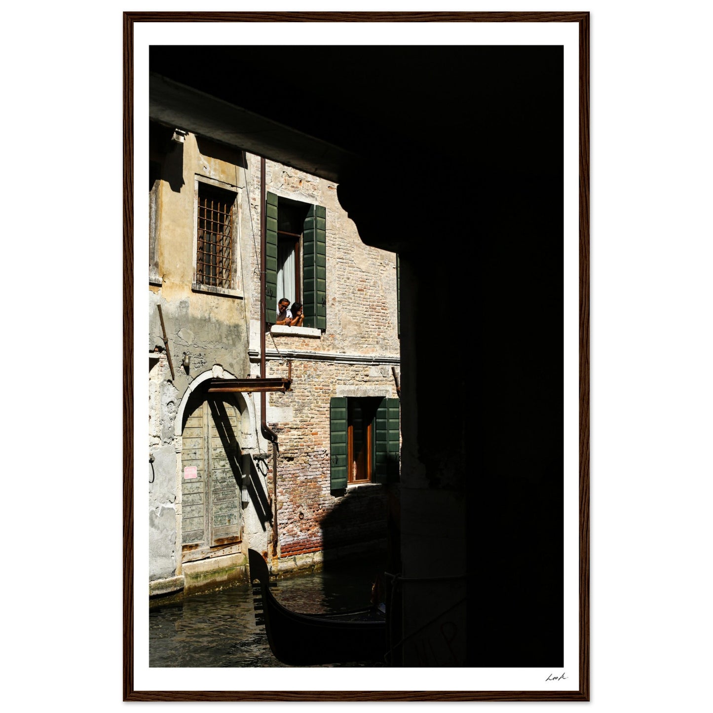 Street of Venice 2 - Premium Matte Paper Wooden Framed Poster