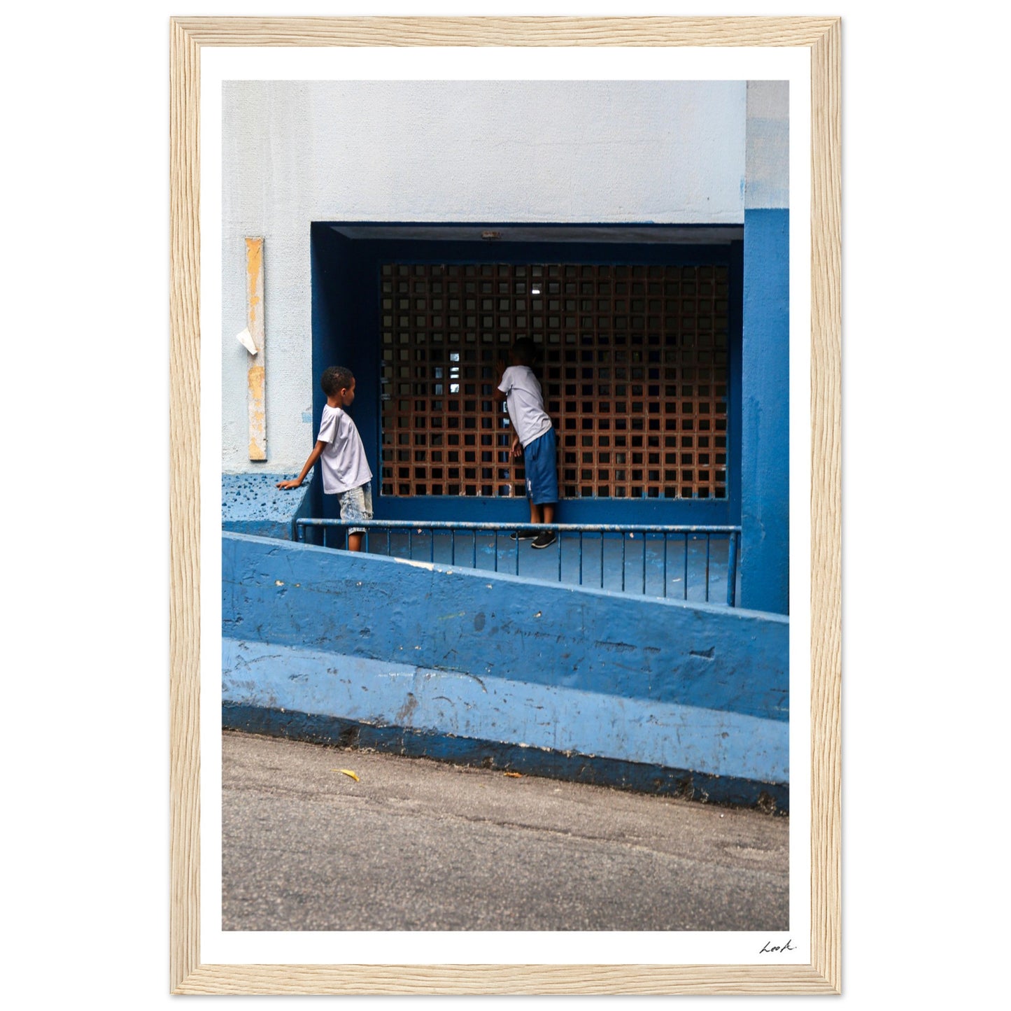 Street of RJ - Premium Matte Paper Wooden Framed Poster