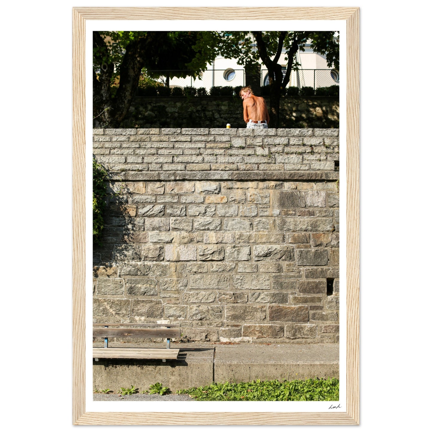 Street of Villa CH - Premium Matte Paper Wooden Framed Poster