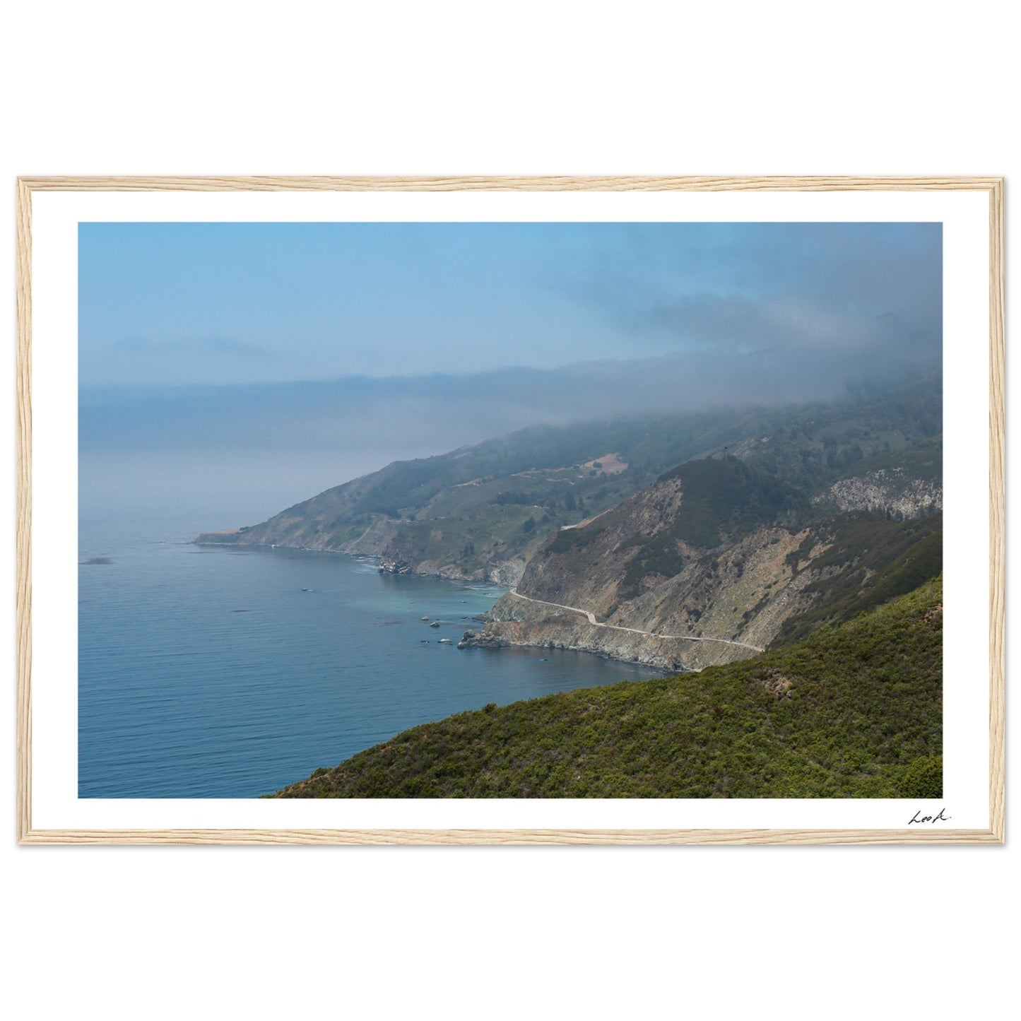Big Sur Landscape - Premium Matte Paper Wooden Framed Poster
