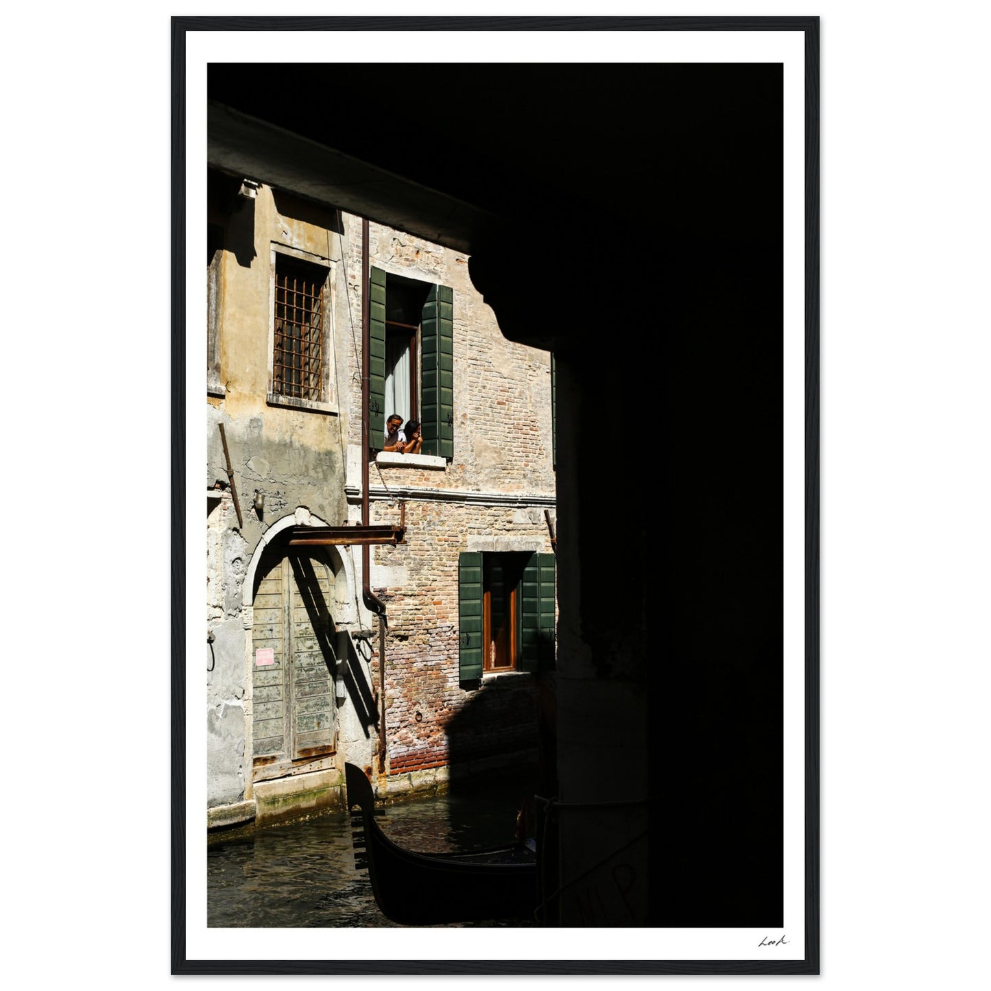Street of Venice 2 - Premium Matte Paper Wooden Framed Poster