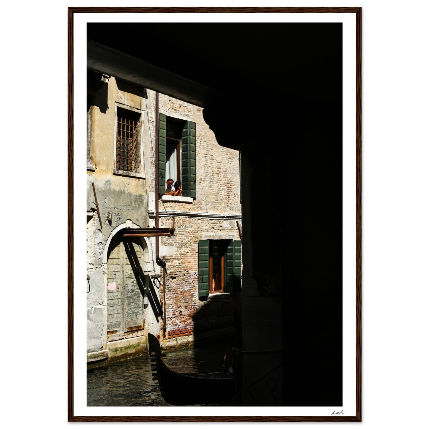 Street of Venice 2 - Premium Matte Paper Wooden Framed Poster