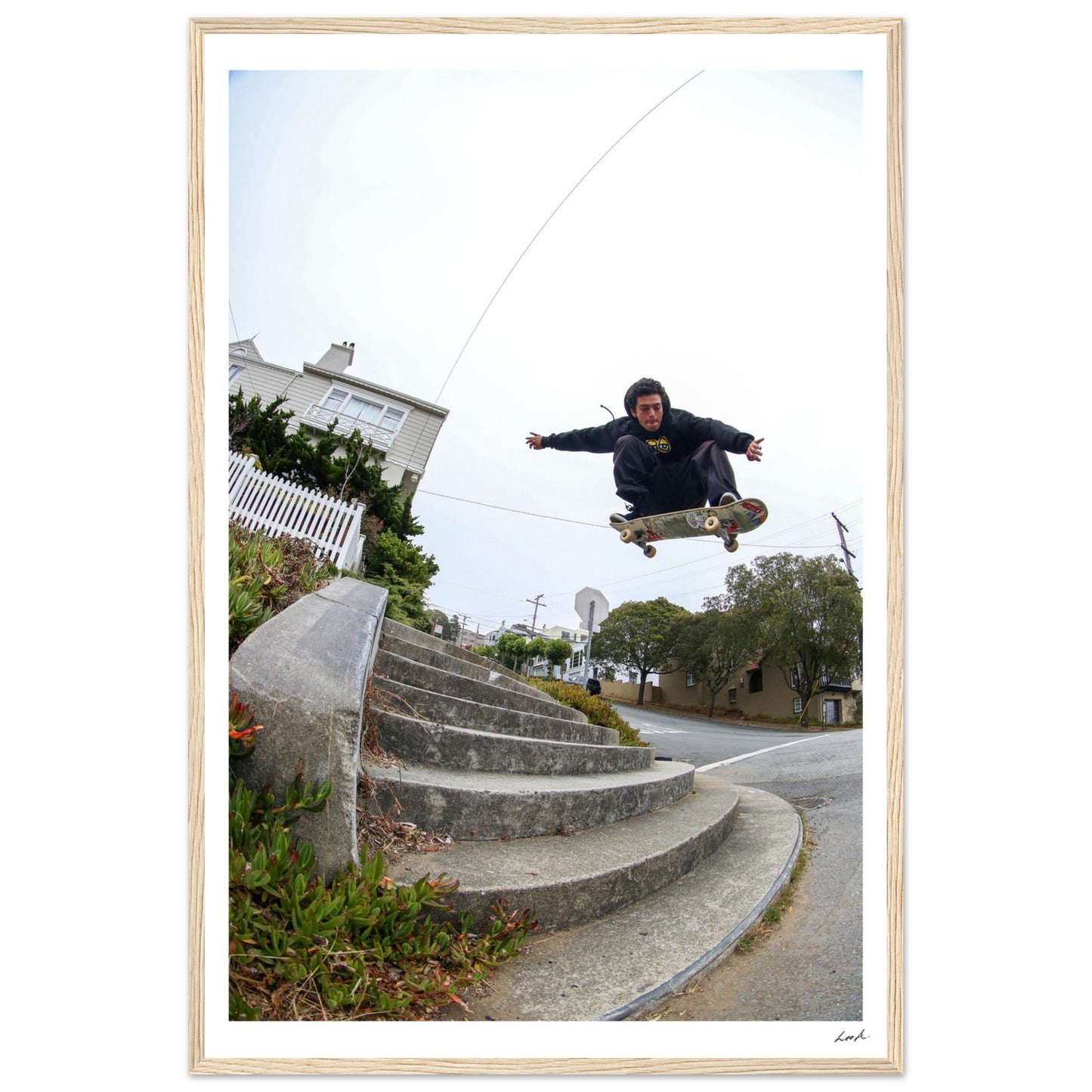 Ollie - Premium Matte Paper Wooden Framed Poster