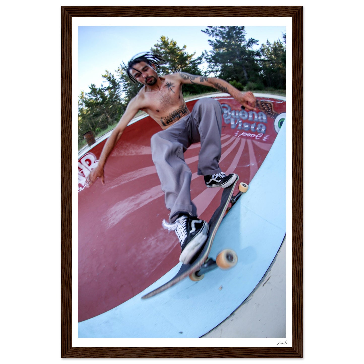 FS Feeble Buena Vista Pool - Premium Matte Paper Wooden Framed Poster