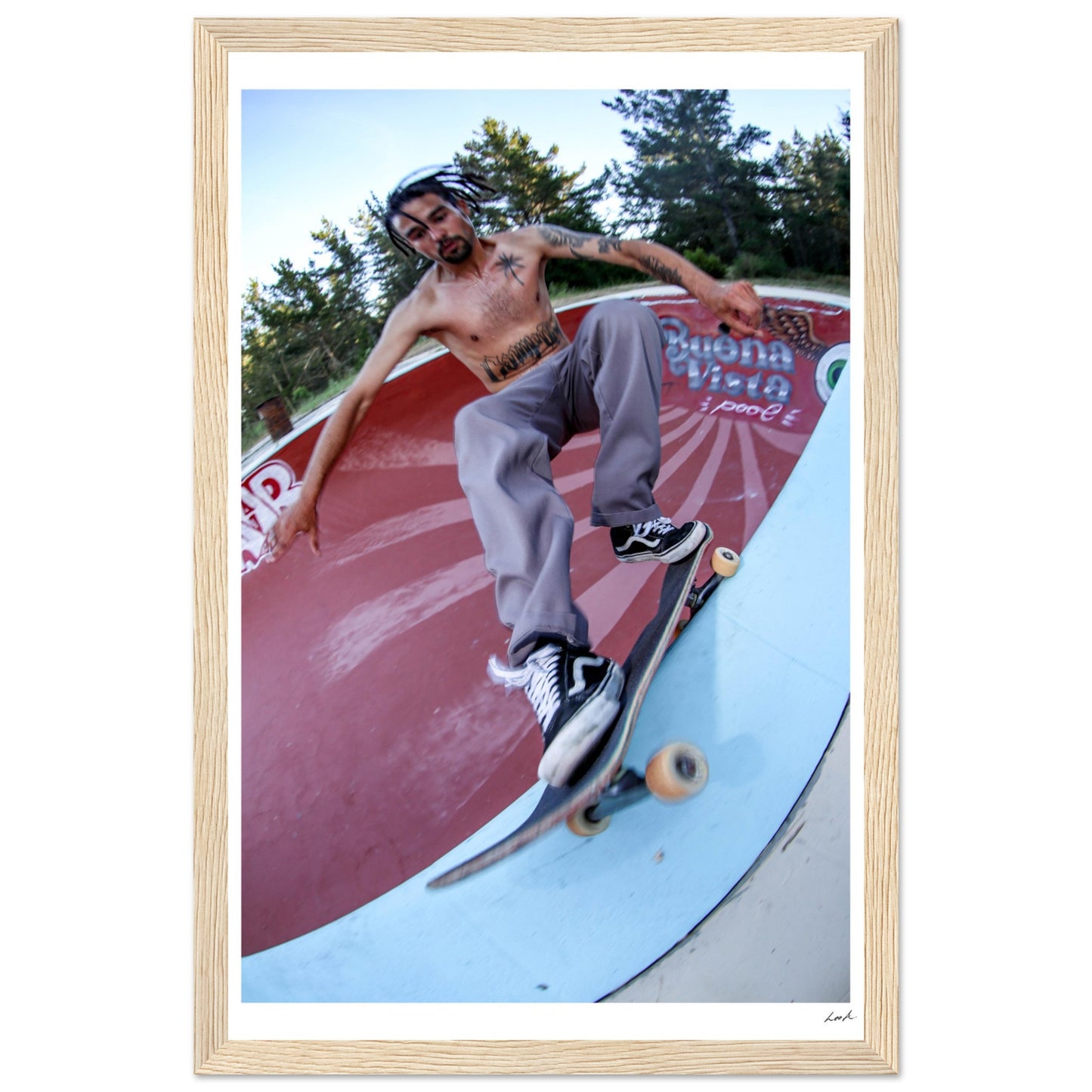 FS Feeble Buena Vista Pool - Premium Matte Paper Wooden Framed Poster