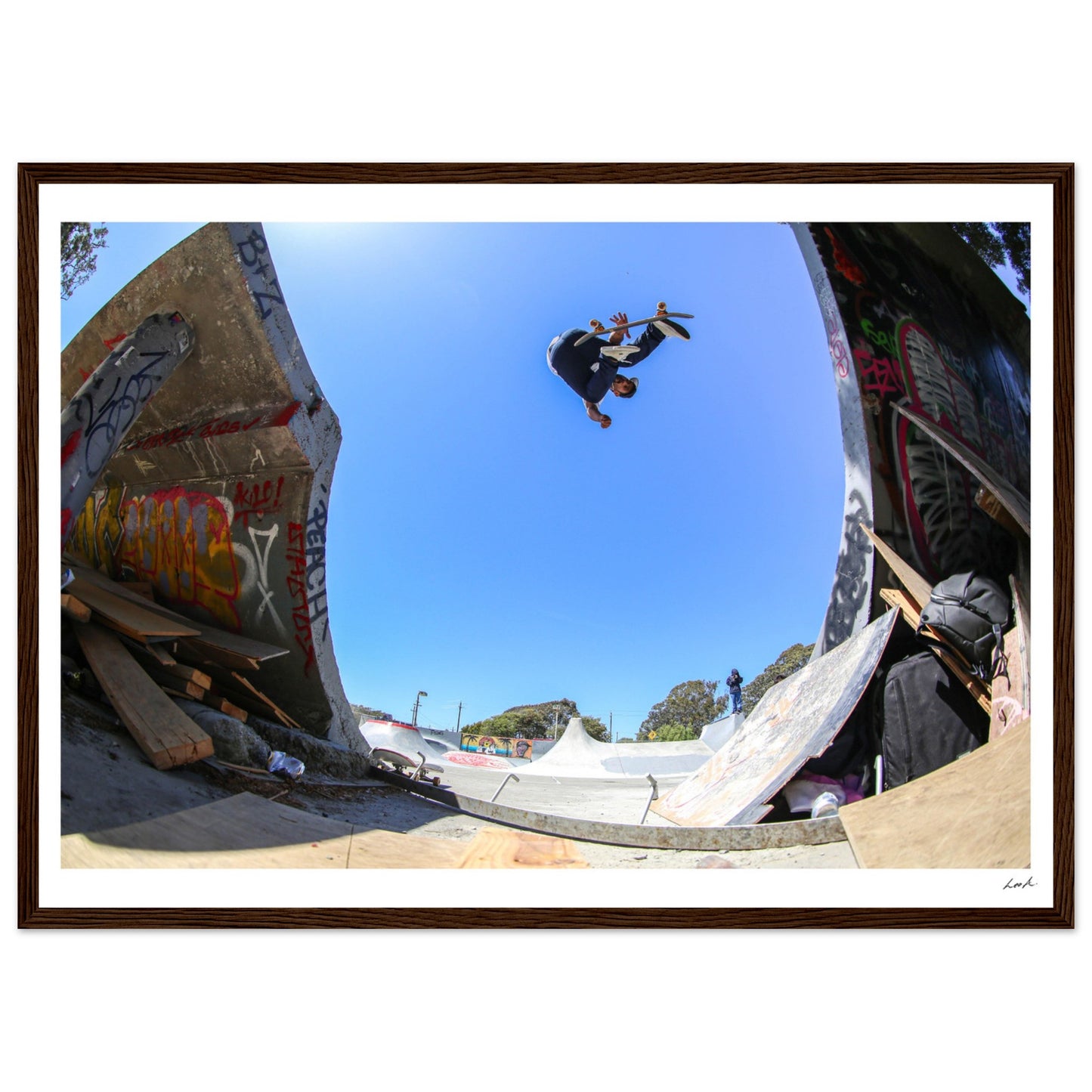 Treasure Island CA - Premium Matte Paper Wooden Framed Poster