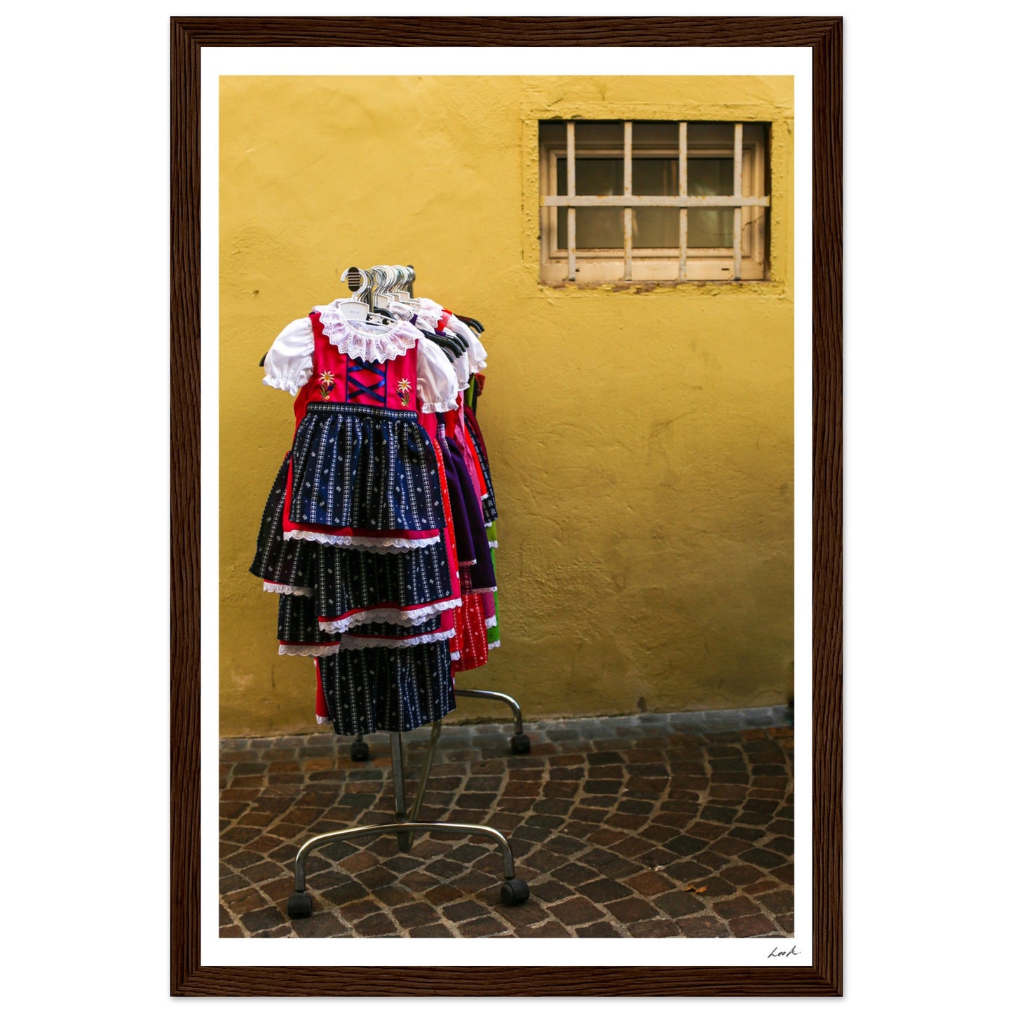 Street of Villa CH 2 - Premium Matte Paper Wooden Framed Poster