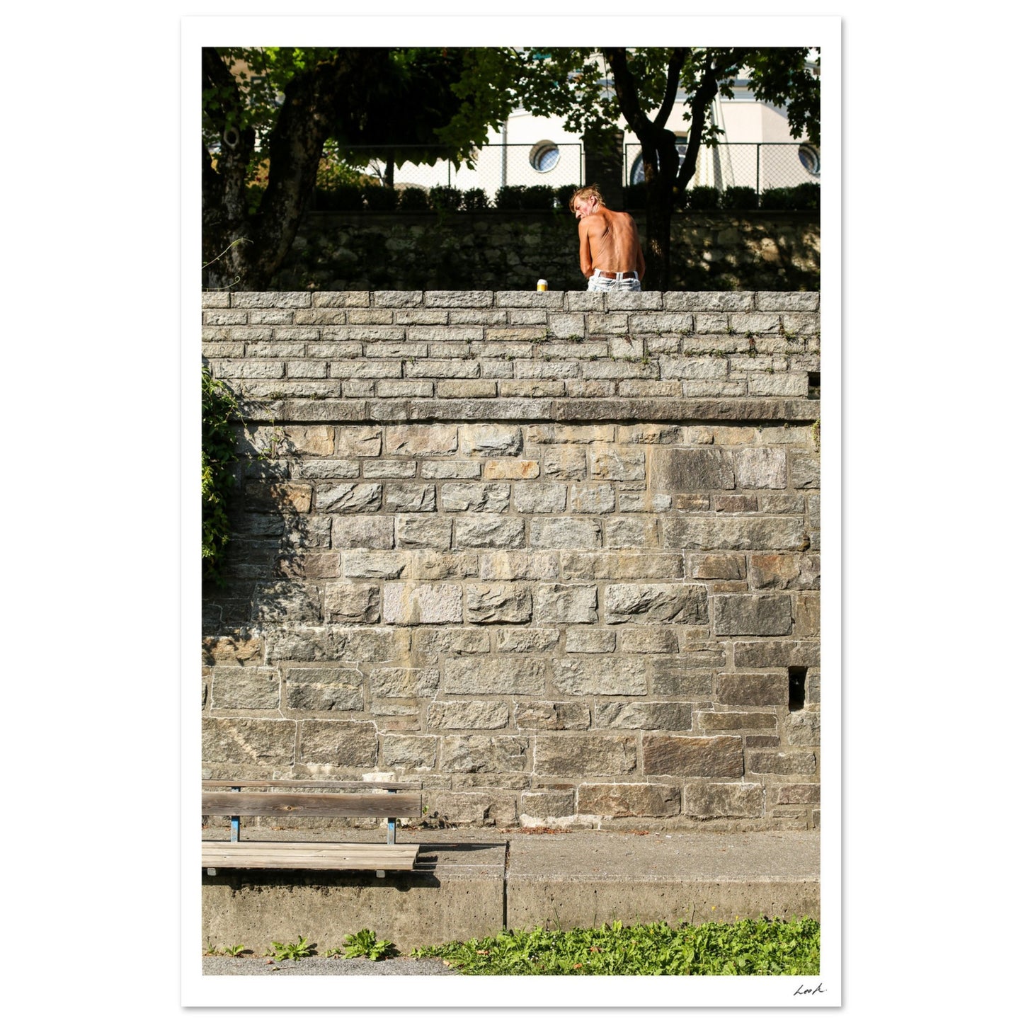 Street of Villa CH - Aluminum Print