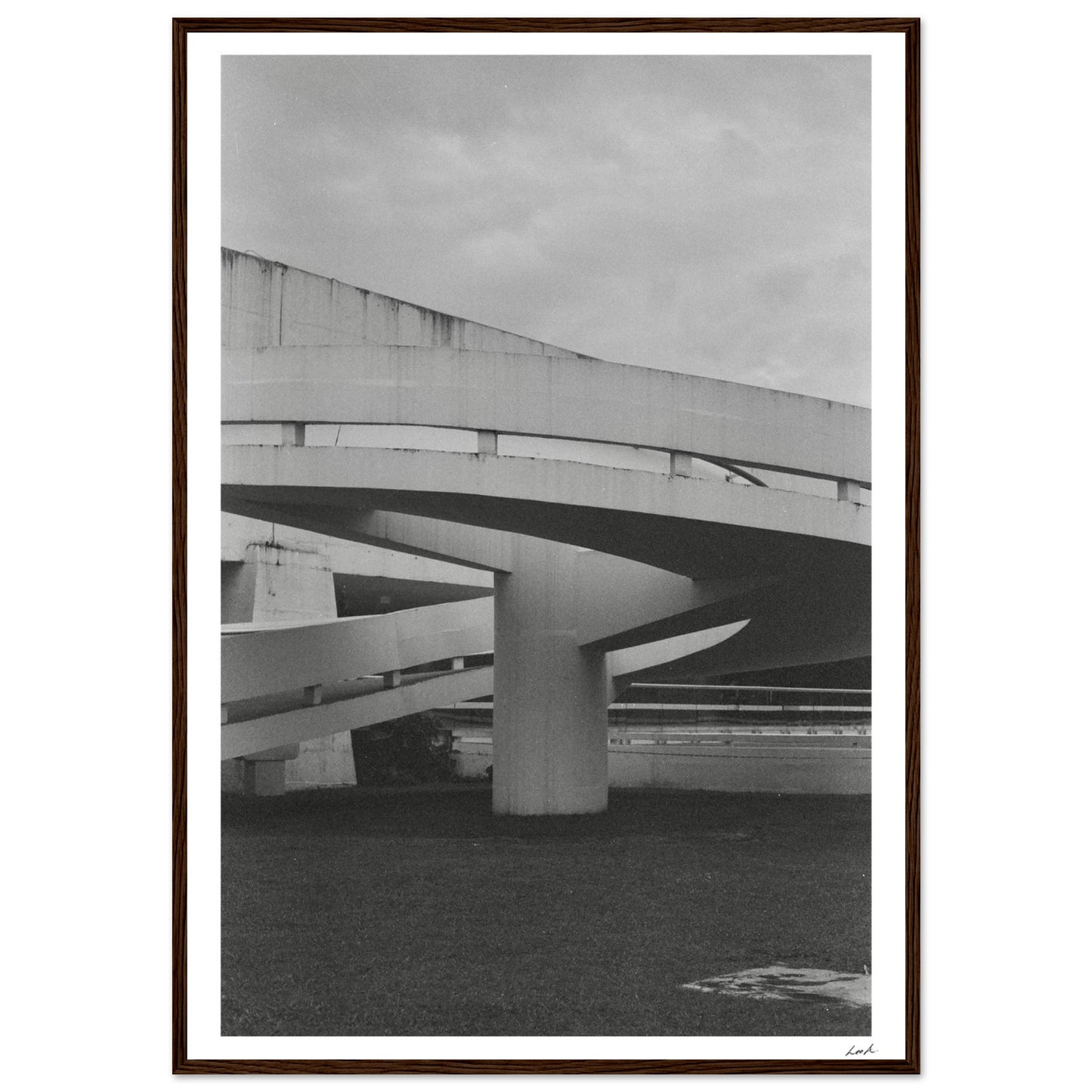 MONb_w - Premium Matte Paper Wooden Framed Poster