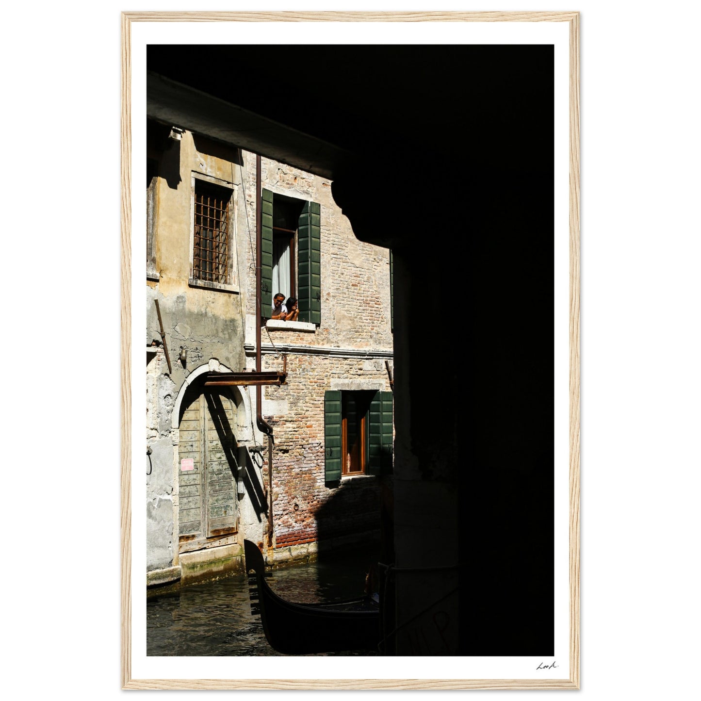 Street of Venice 2 - Premium Matte Paper Wooden Framed Poster