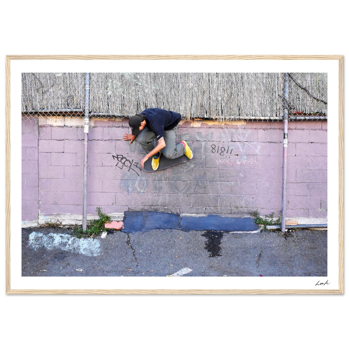Lou Wallride - Premium Matte Paper Wooden Framed Poster