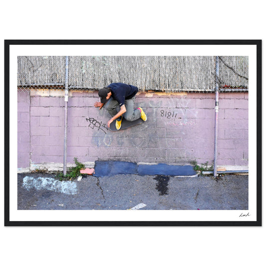 Lou Wallride - Premium Matte Paper Wooden Framed Poster