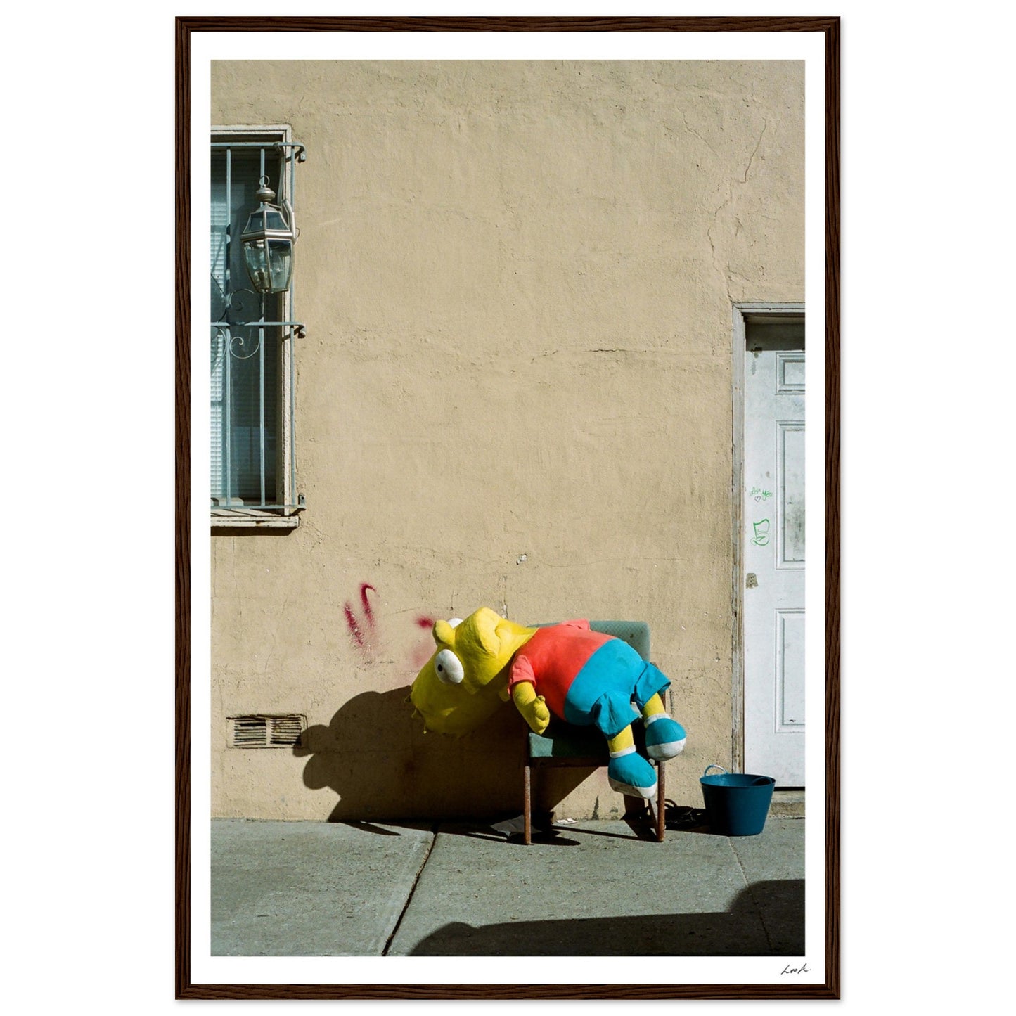 Bart Simpson Dead - Premium Matte Paper Wooden Framed Poster