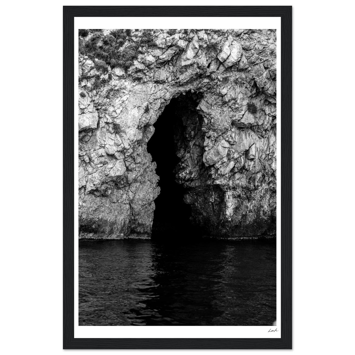 Taormina Cave - Premium Matte Paper Wooden Framed Poster