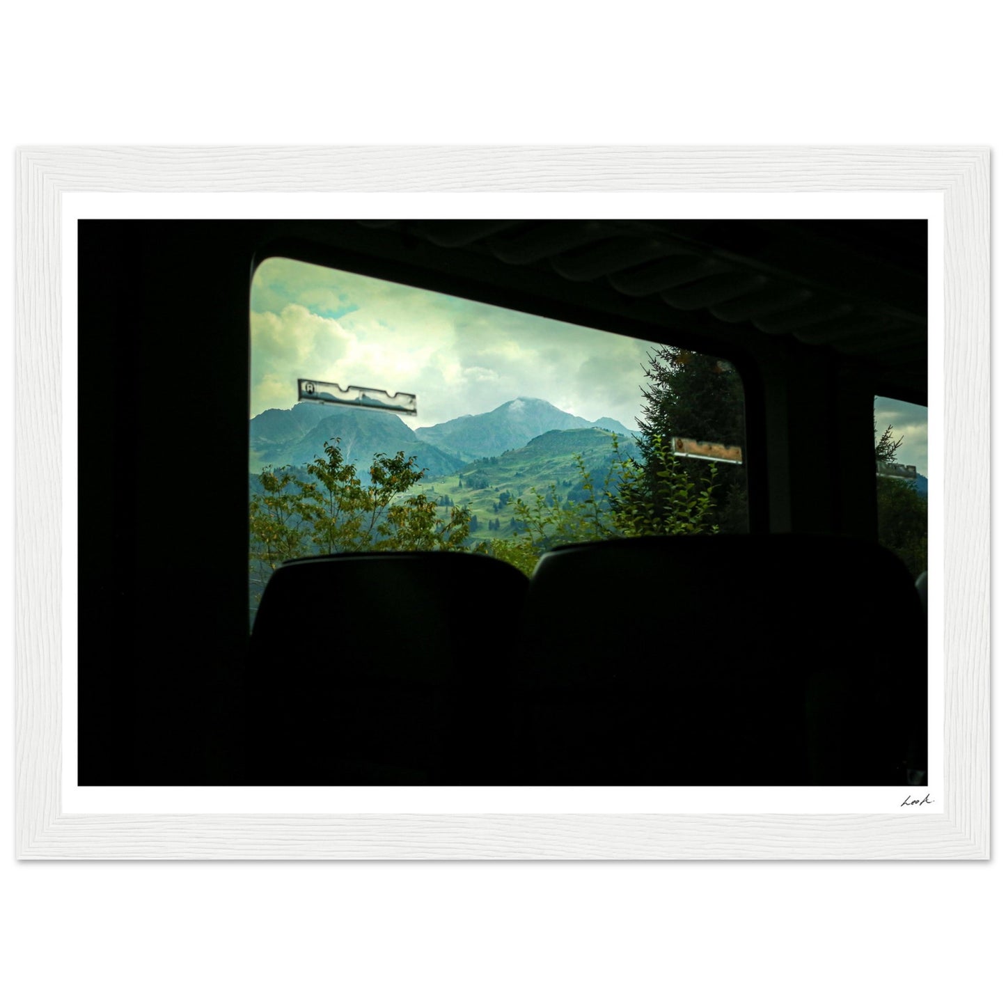 Austria Train View - Premium Matte Paper Wooden Framed Poster
