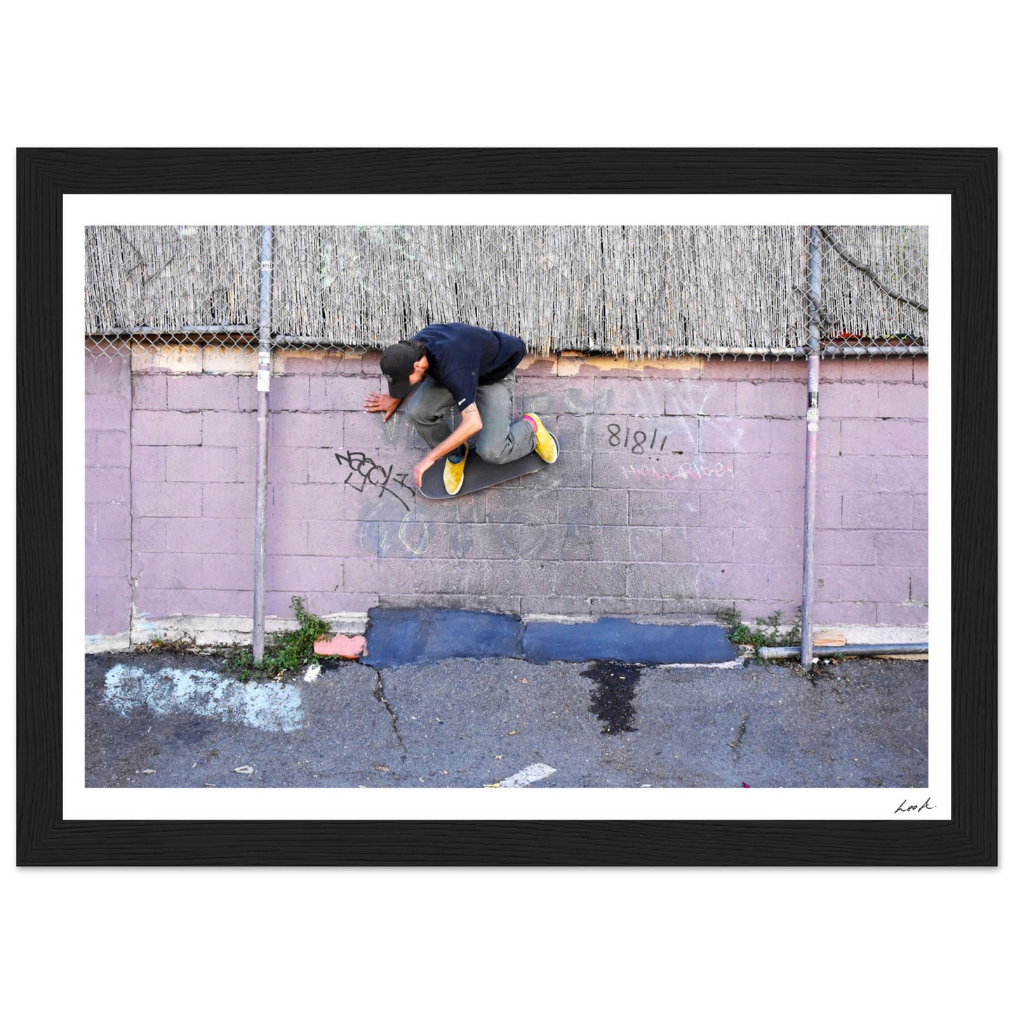 Lou Wallride - Premium Matte Paper Wooden Framed Poster