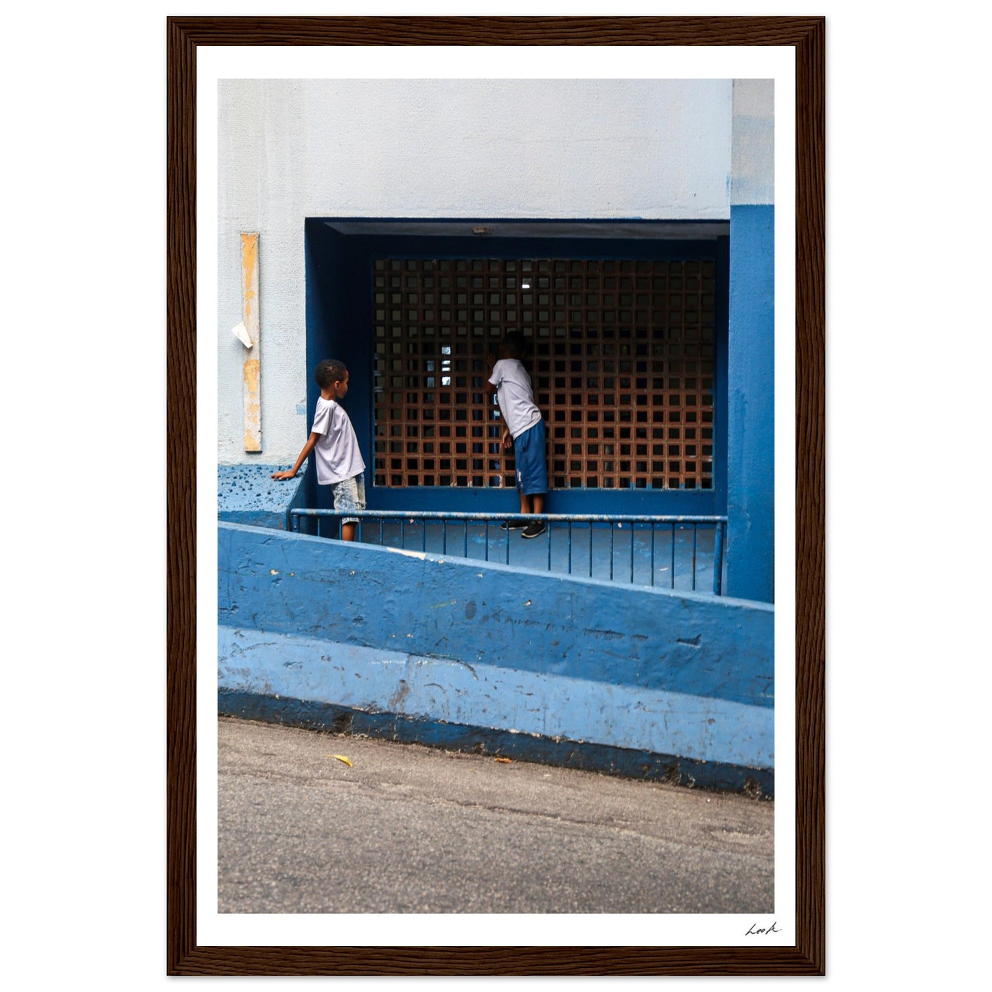 Street of RJ - Premium Matte Paper Wooden Framed Poster