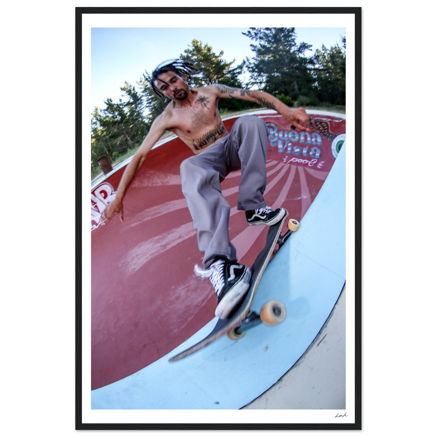 FS Feeble Buena Vista Pool - Premium Matte Paper Wooden Framed Poster