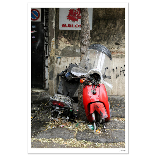 Street of Catania - Premium Semi-Glossy Paper Poster