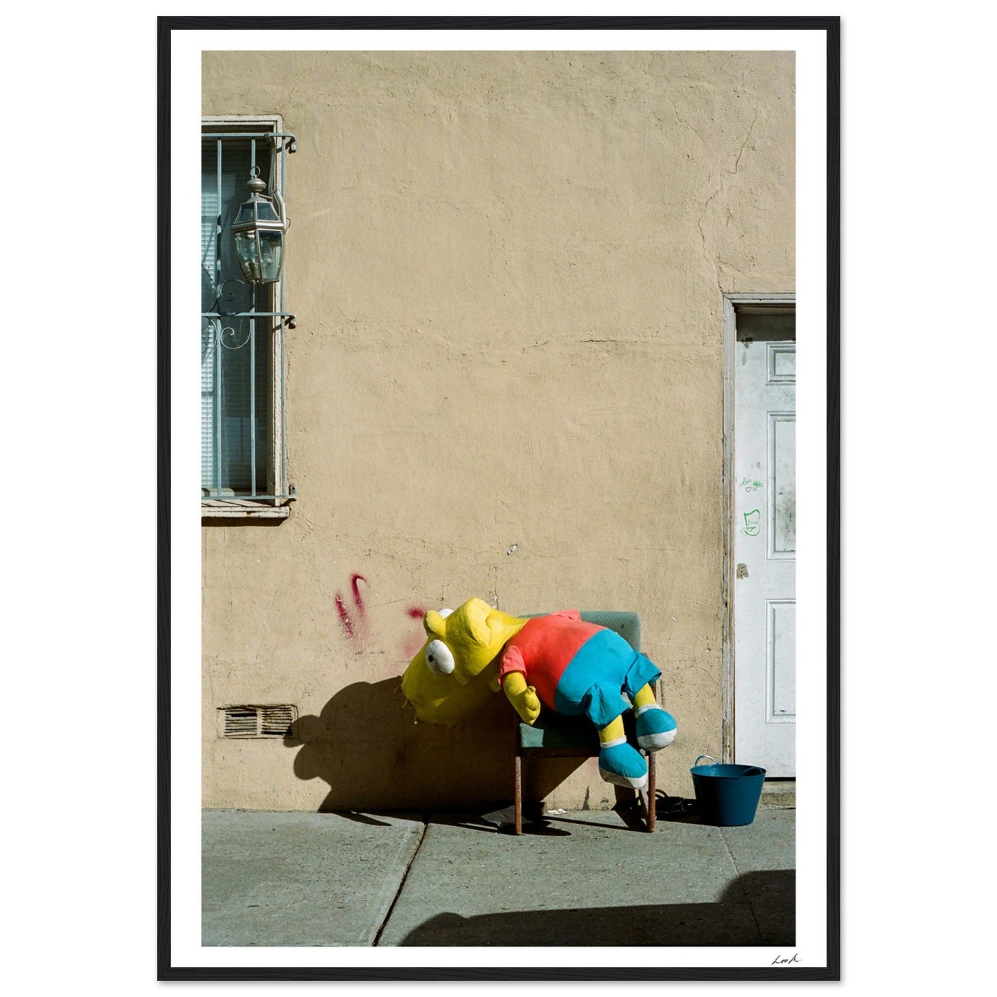 Bart Simpson Dead - Premium Matte Paper Wooden Framed Poster